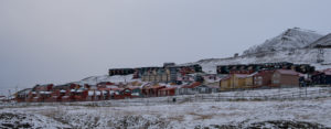 Longyearbyen, Svalbard, Longyearbyen, Arctic, The Arctic Circle, coal, cableway, historic buidings, Norway, color, housing, monochrome 