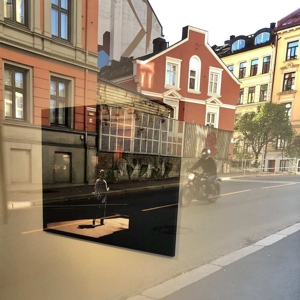 Oslo, Norway, art, gallery, reflections, store, shop, street scene