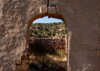 New Mexico, abandoned building, windows, ruins, stone, masonry