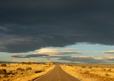 New Mexico, clouds, landscape, sunset, evening sky, light