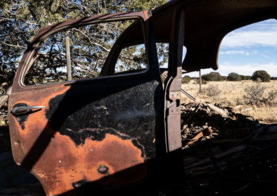 New Mexico, abandoned car, relic, ruin, automobile, car, rust, landscape